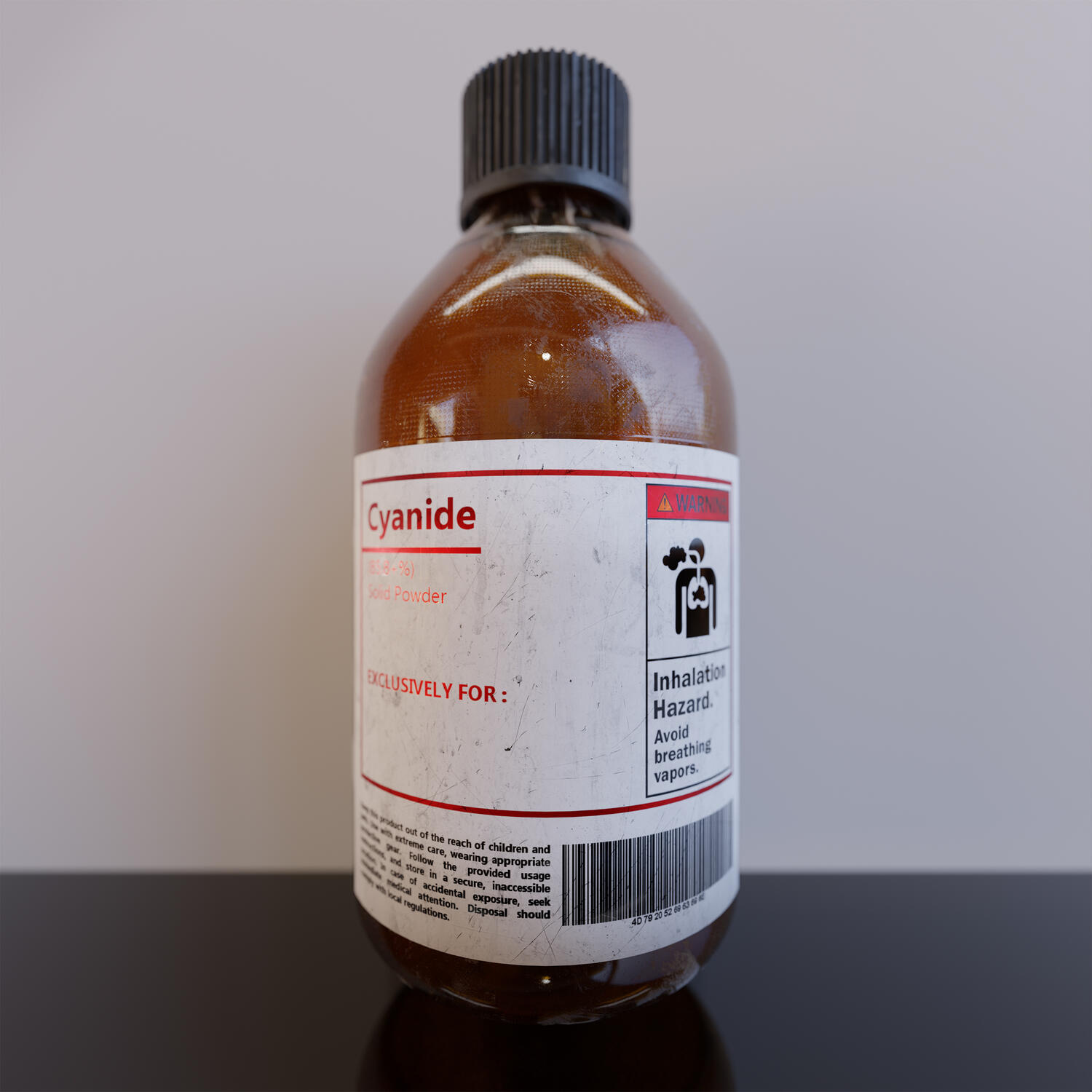 Chemical Bottle Render Details